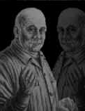 Seth as channeled by Jane Roberts painted by Robert Butts. Seth 1 and Seth 2 in picture. Seth 2 is an aspect of Seth, but there are also many more Seths; Seth 3 and Seth 4 came through also. Seth told us we all create our own reality.
